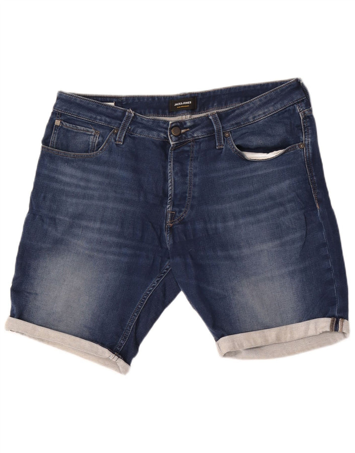 Męskie spodenki jeansowe Jack & Jones, duże, W36, niebieskie, bawełniane
