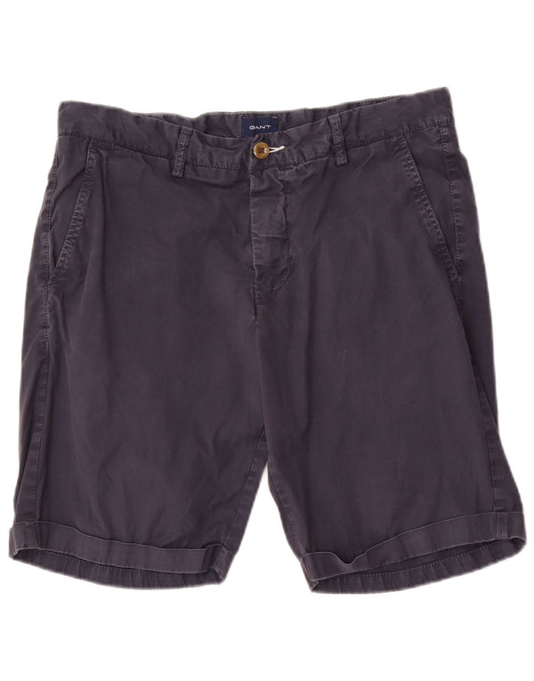 Gant Mens Chino Shorts W32 Medium Navy Blue Cotton