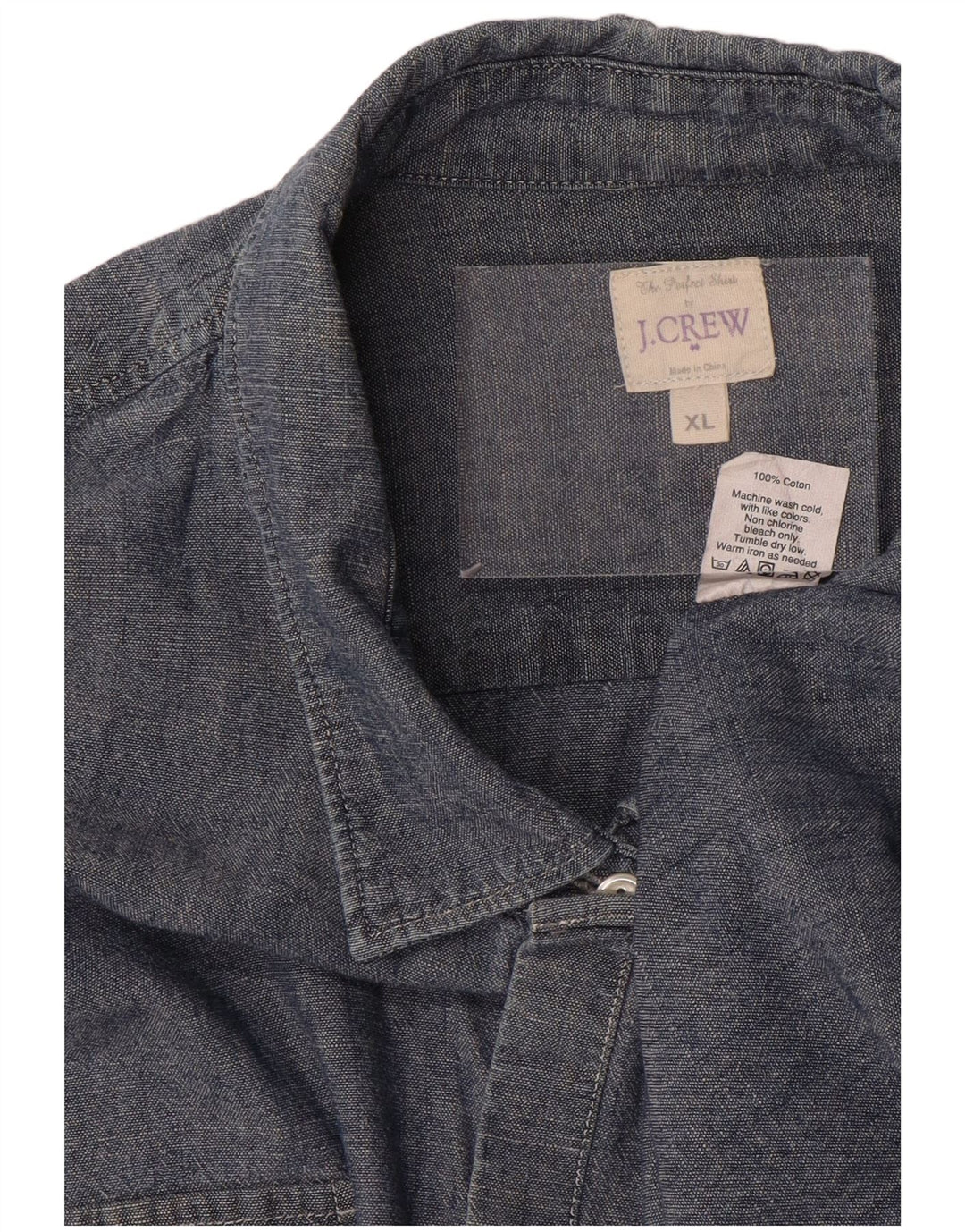 Damska koszula dżinsowa J. CREW UK 18 XL, granatowa, bawełniana