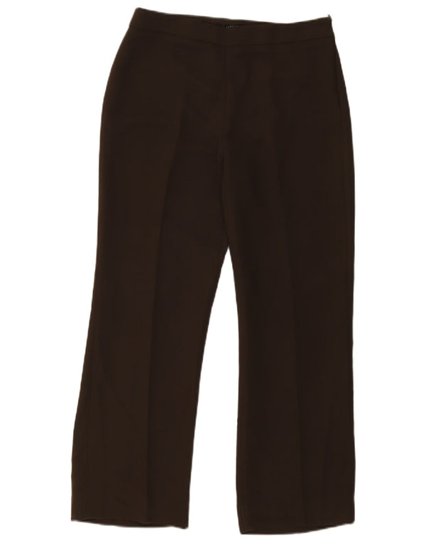 Damskie proste spodnie Zara EU 40 Medium W30 L28 Brązowy poliester