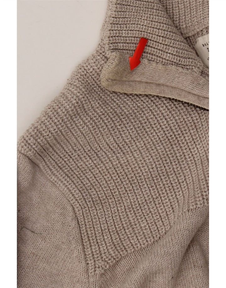 Zara Chłopięcy sweter z zamkiem błyskawicznym 13-14 lat Beżowy