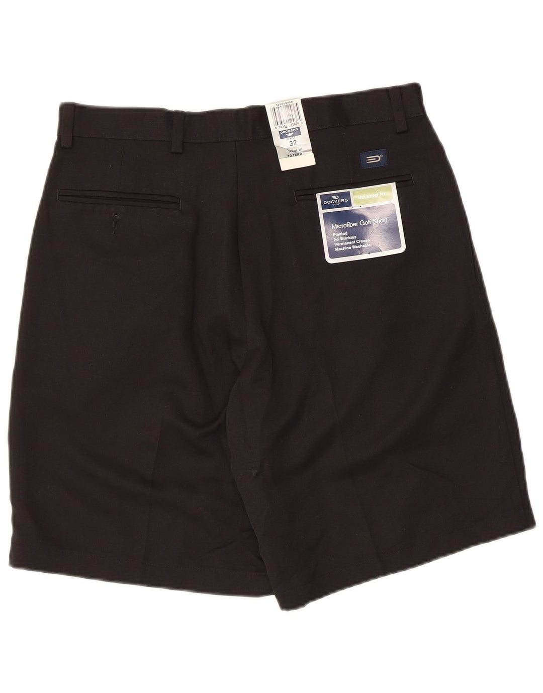 Męskie spodenki chino DOCKERS W32, średni czarny poliester