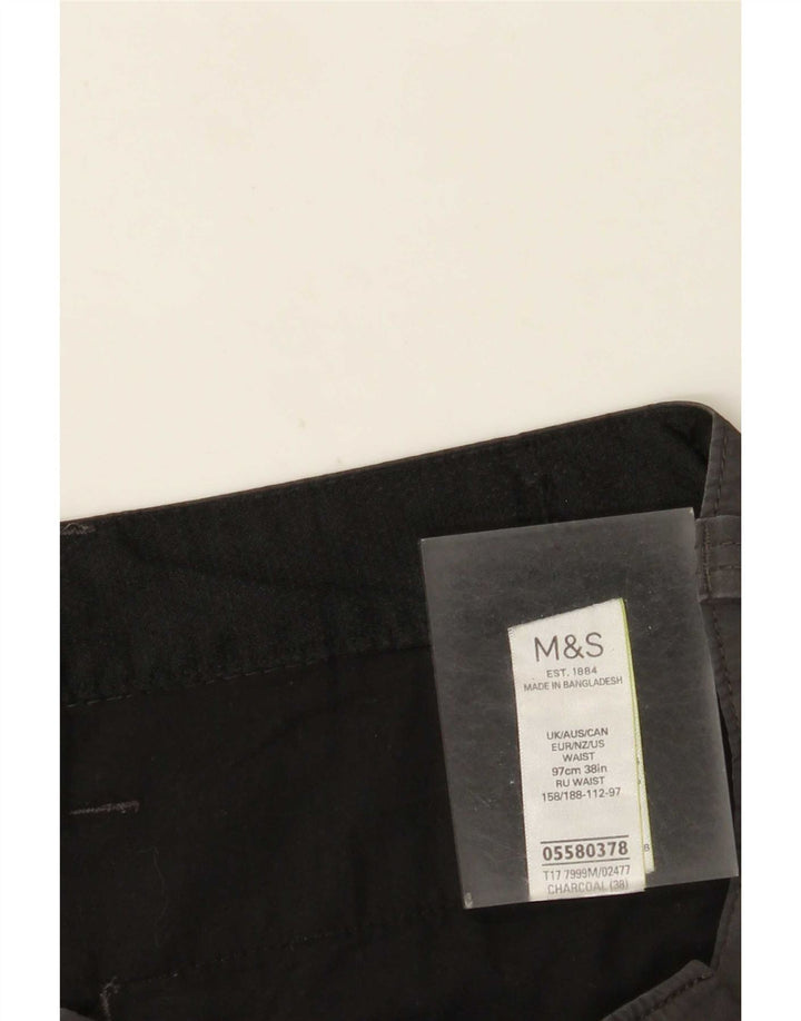 Męskie spodenki cargo Marks & Spencer XL W38, szare, bawełniane