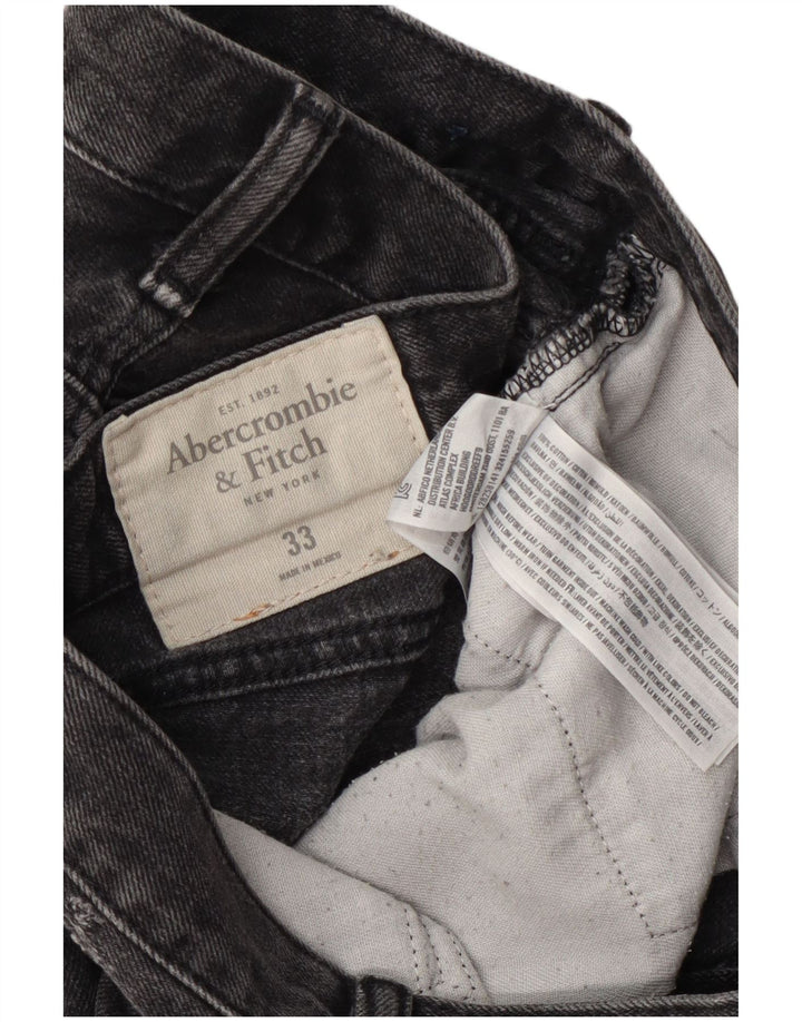 Męskie spodenki jeansowe Abercrombie & Fitch W33 Średnioszare, bawełniane