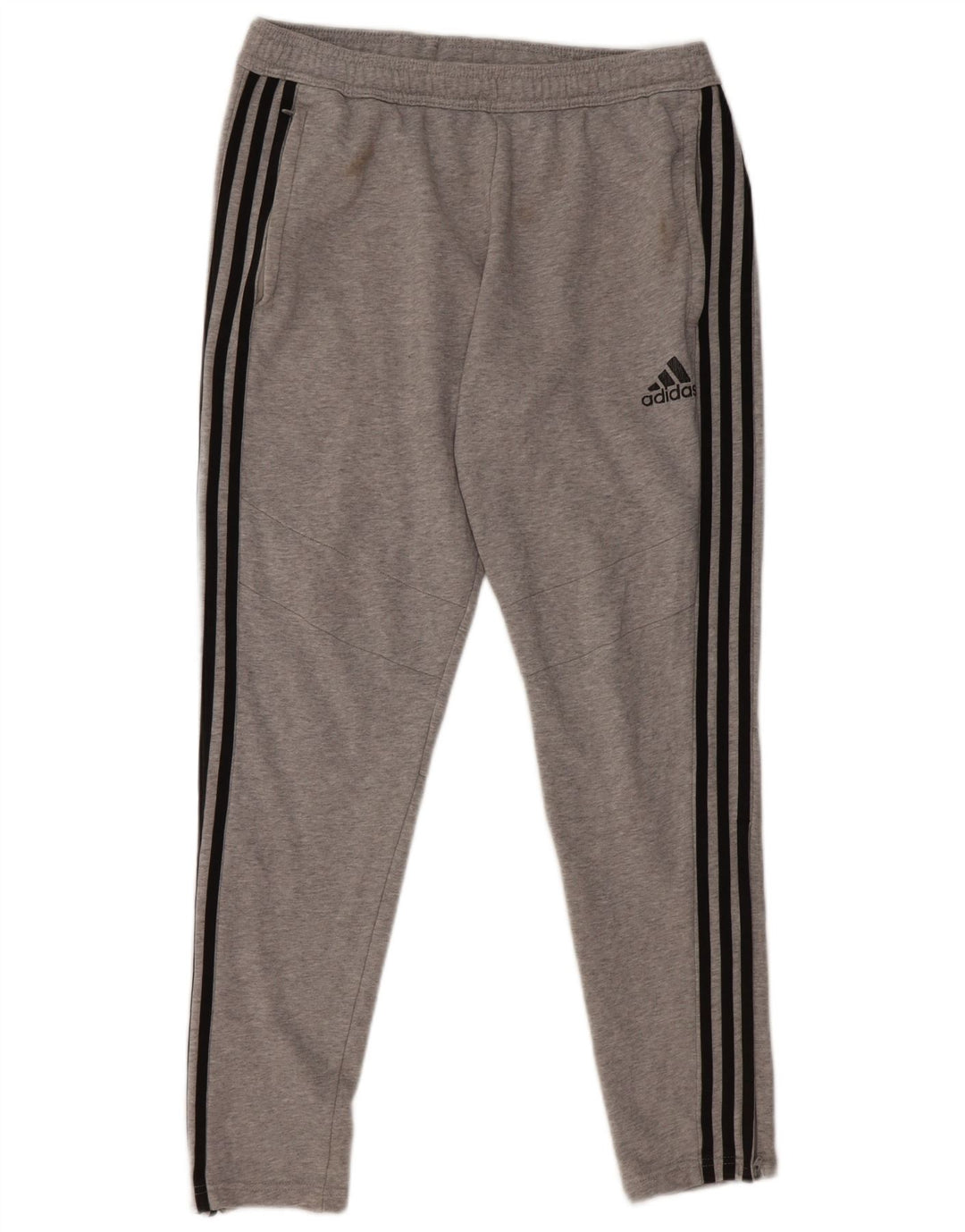 Męskie spodnie dresowe Adidas, średnioszare, bawełniane
