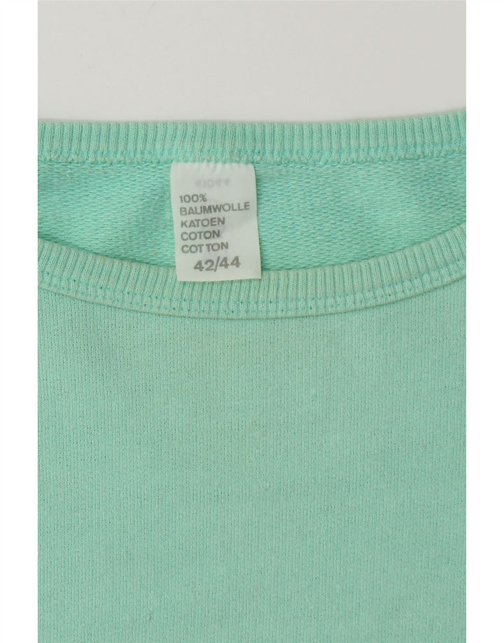 Sweter damski VINTAGE IT 42/44 Średni turkusowy bawełniany