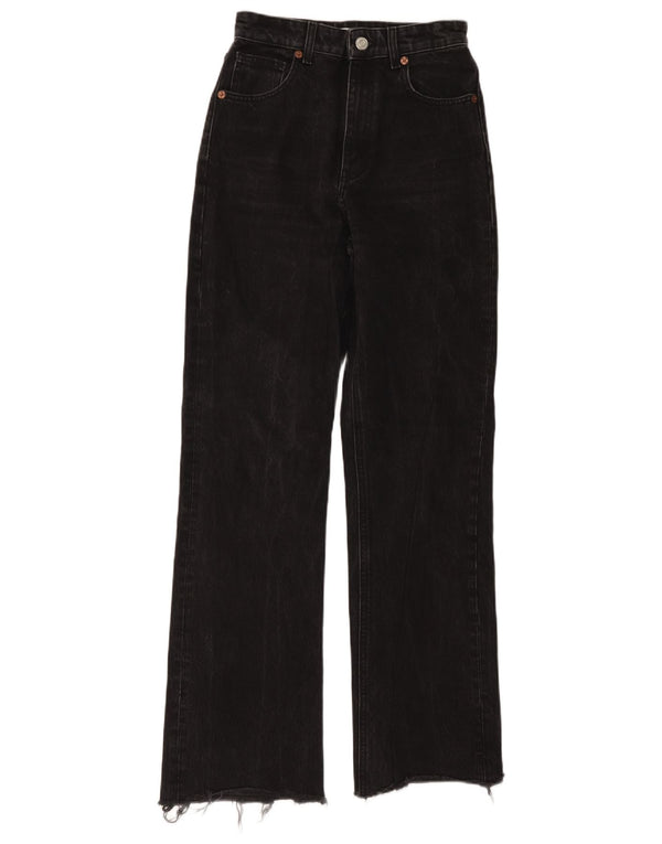 Damskie proste dżinsy Zara EU 36 XS W26 L32 Czarna bawełna