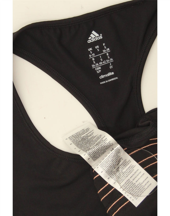 Damska kamizelka Adidas Climalite Top UK 8/10 Mały czarny poliester