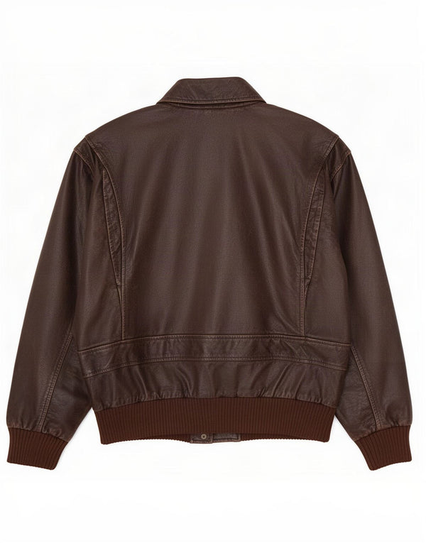 Męska skórzana kurtka wojskowa US Air Force UK 42 XL brązowa