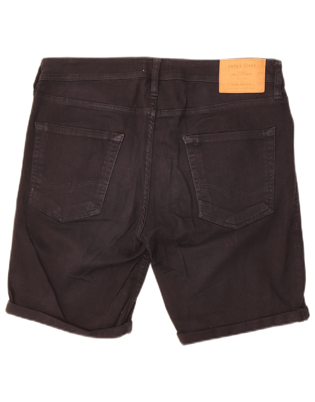 Męskie spodenki jeansowe Jack & Jones o regularnym kroju, średnie W32, czarne, bawełniane