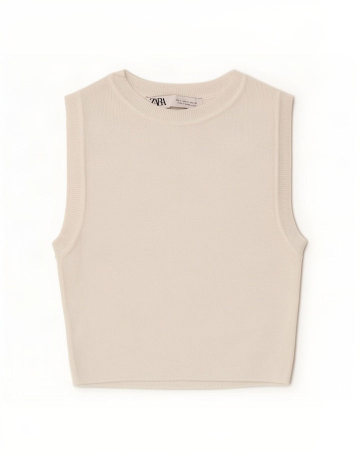 Damski krótki top Zara UK 8 Small White