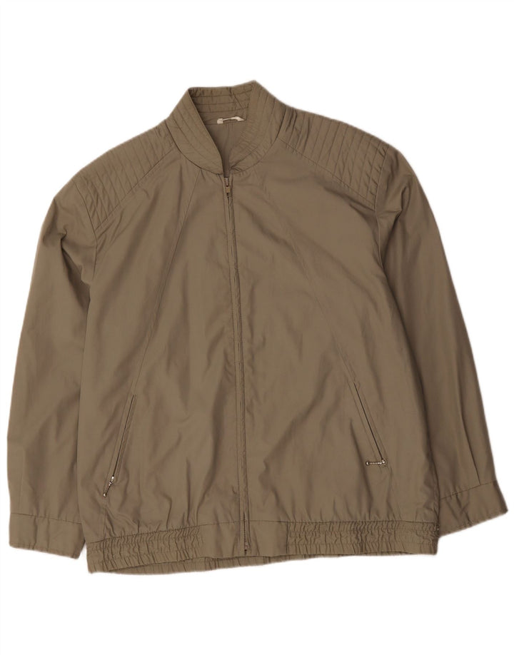 Męska kurtka bomberka w stylu vintage, UK 42 XL, poliester khaki