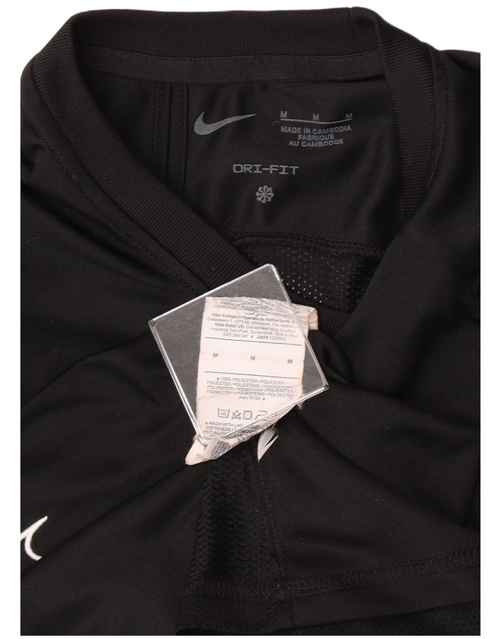 T-shirt męski Nike Top, średni, czarny, poliestrowy, sportowy