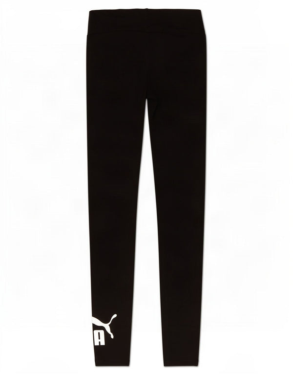 Damskie legginsy Puma Crop Graphic UK 10, małe, czarne, bawełniane