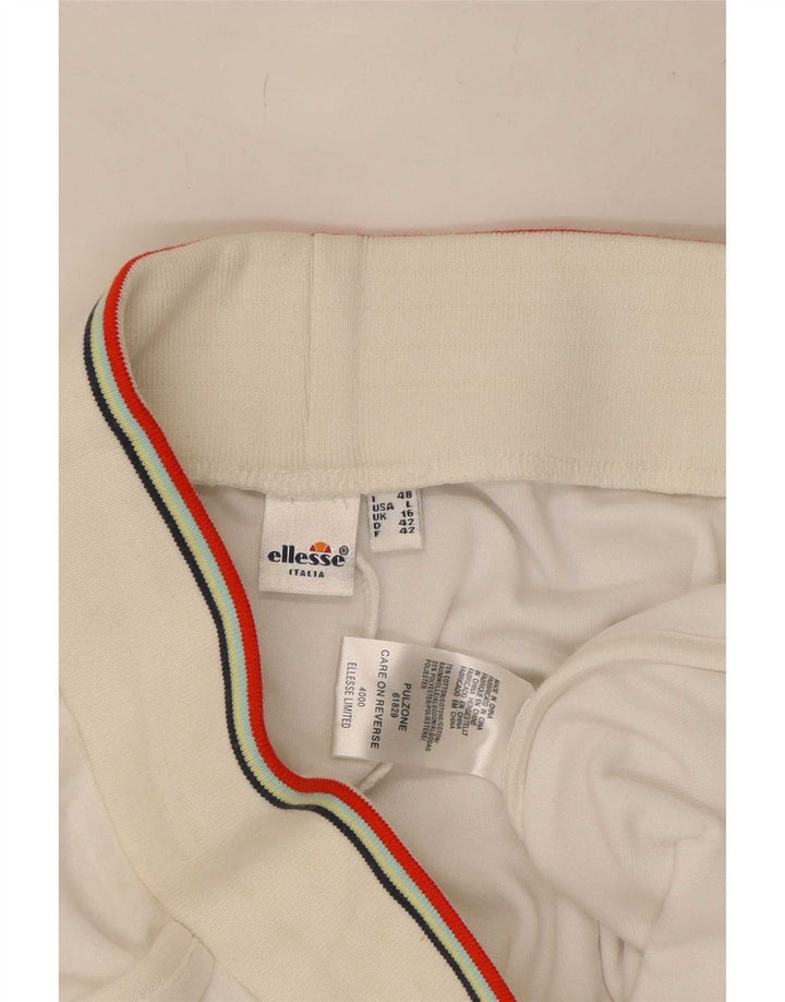 Damskie spodenki sportowe Ellesse UK 16, duże, białe, bawełniane