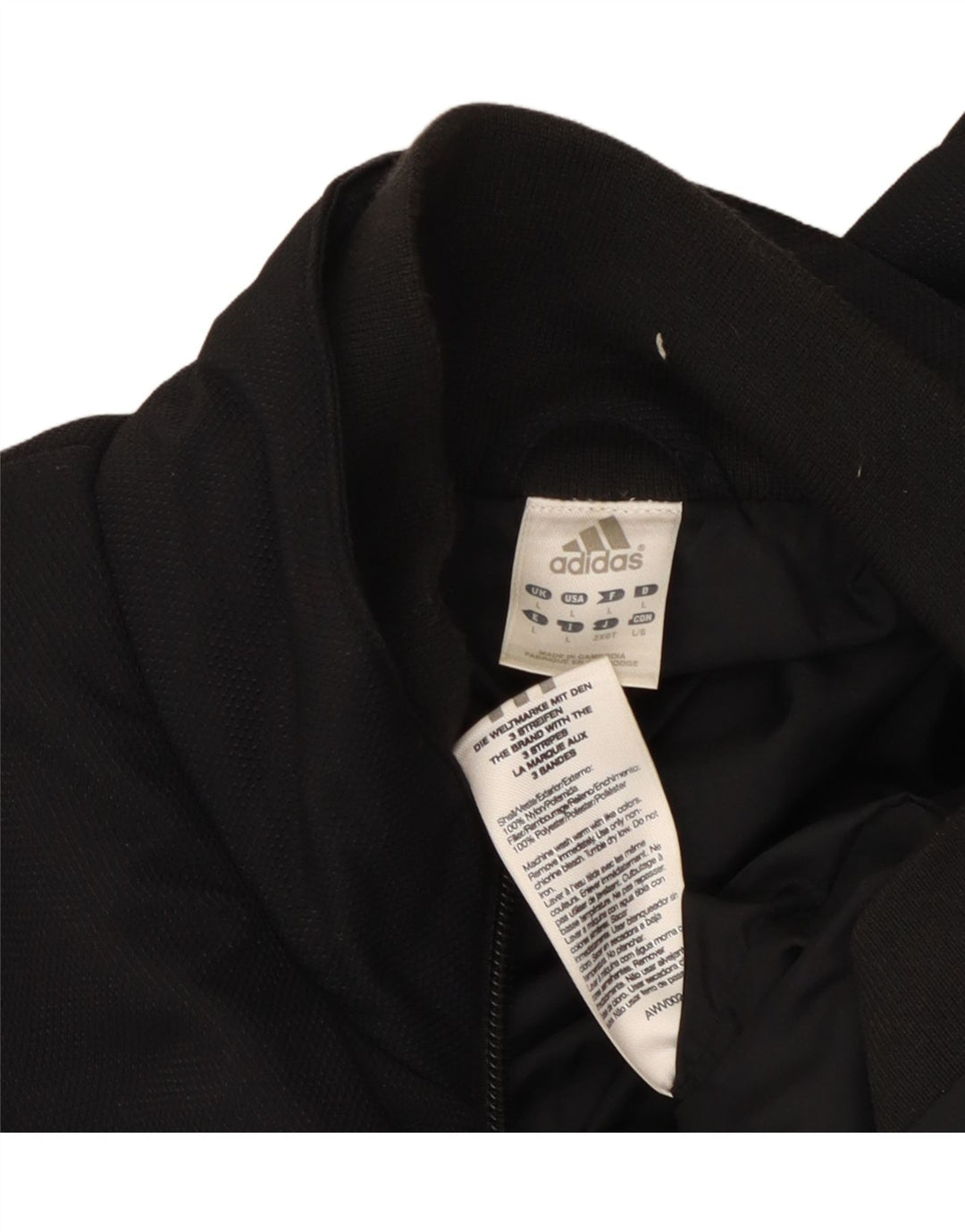 Damska bluza dresowa bez rękawów ADIDAS UK 14, duża, czarna, poliester