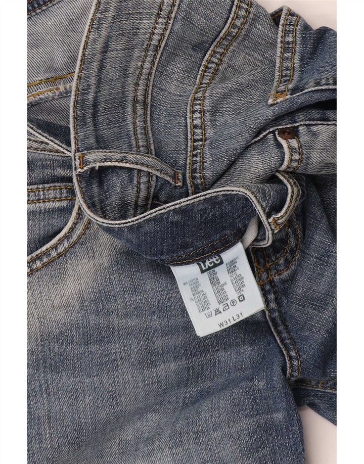 Damskie jeansy Lee Bootcut W31 L31 Niebieskie bawełniane