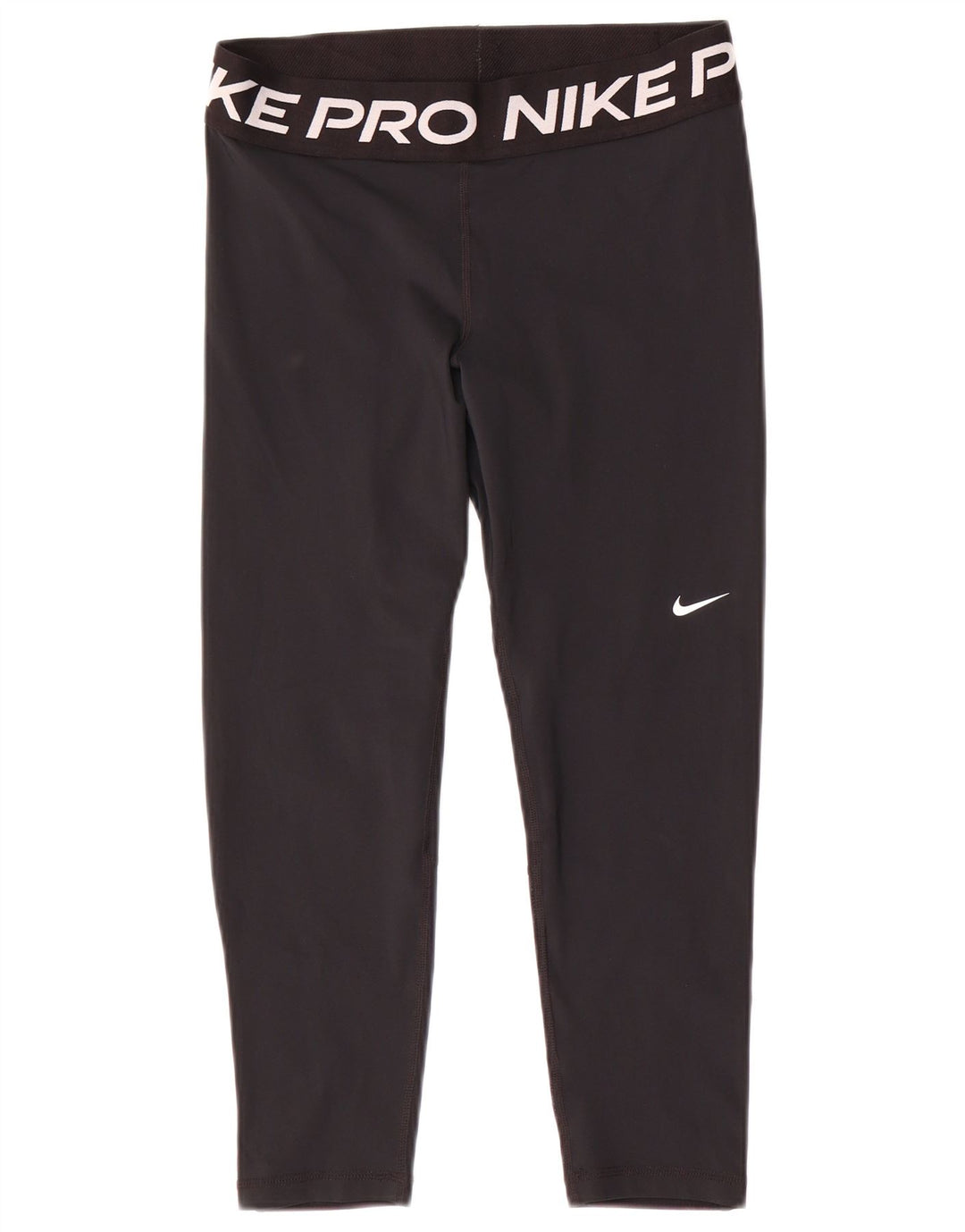 Damskie legginsy Nike Dri Fit Graphic Capri UK 14, średni czarny poliester