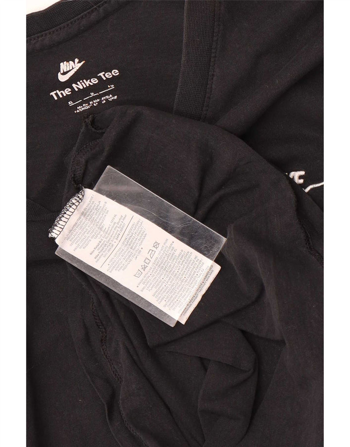 T-shirt męski Nike XL, czarny, bawełniany
