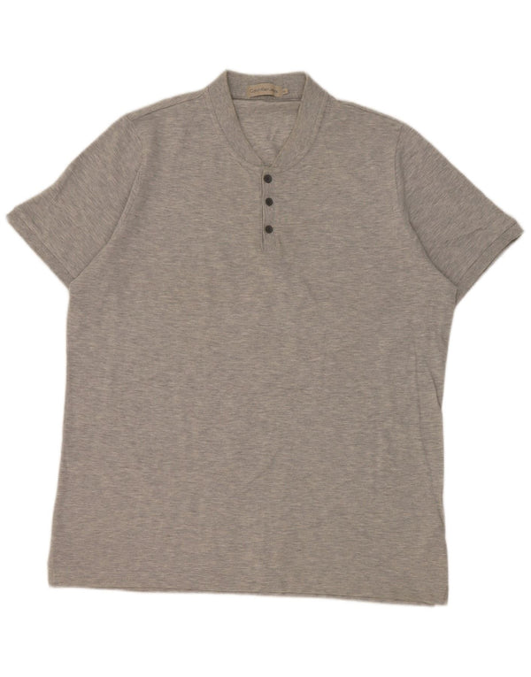 T-shirt męski Calvin Klein Jeans Top XL, szary, bawełniany