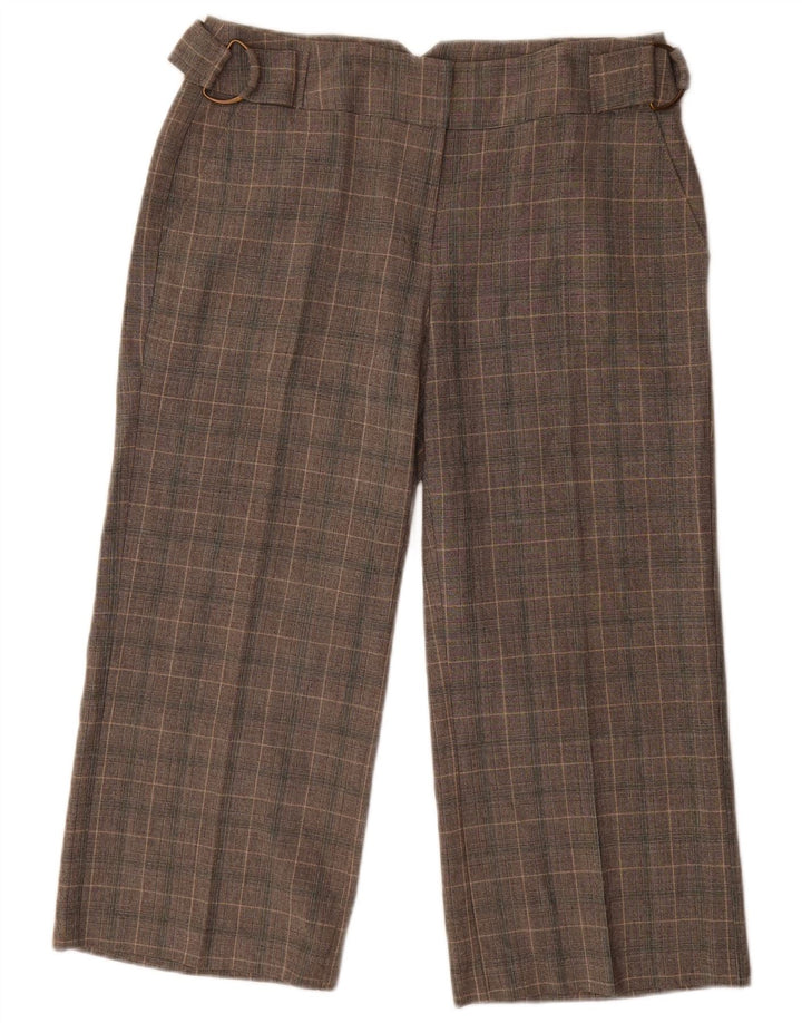 Spodnie damskie Capri Marks & Spencer UK 12 Medium W30 L23 Szara krata