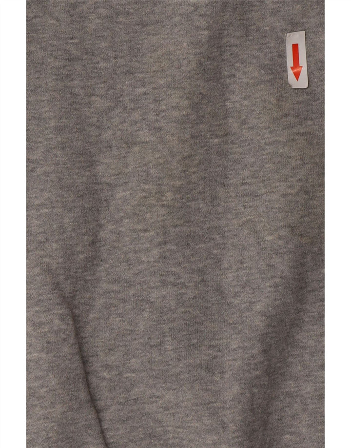 Męski sweter z kapturem Nike Graphic, średnioszary, bawełniany