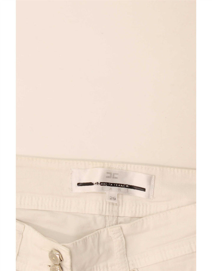 Damskie dżinsy slim Elisabetta Franchi W29 L29 białe