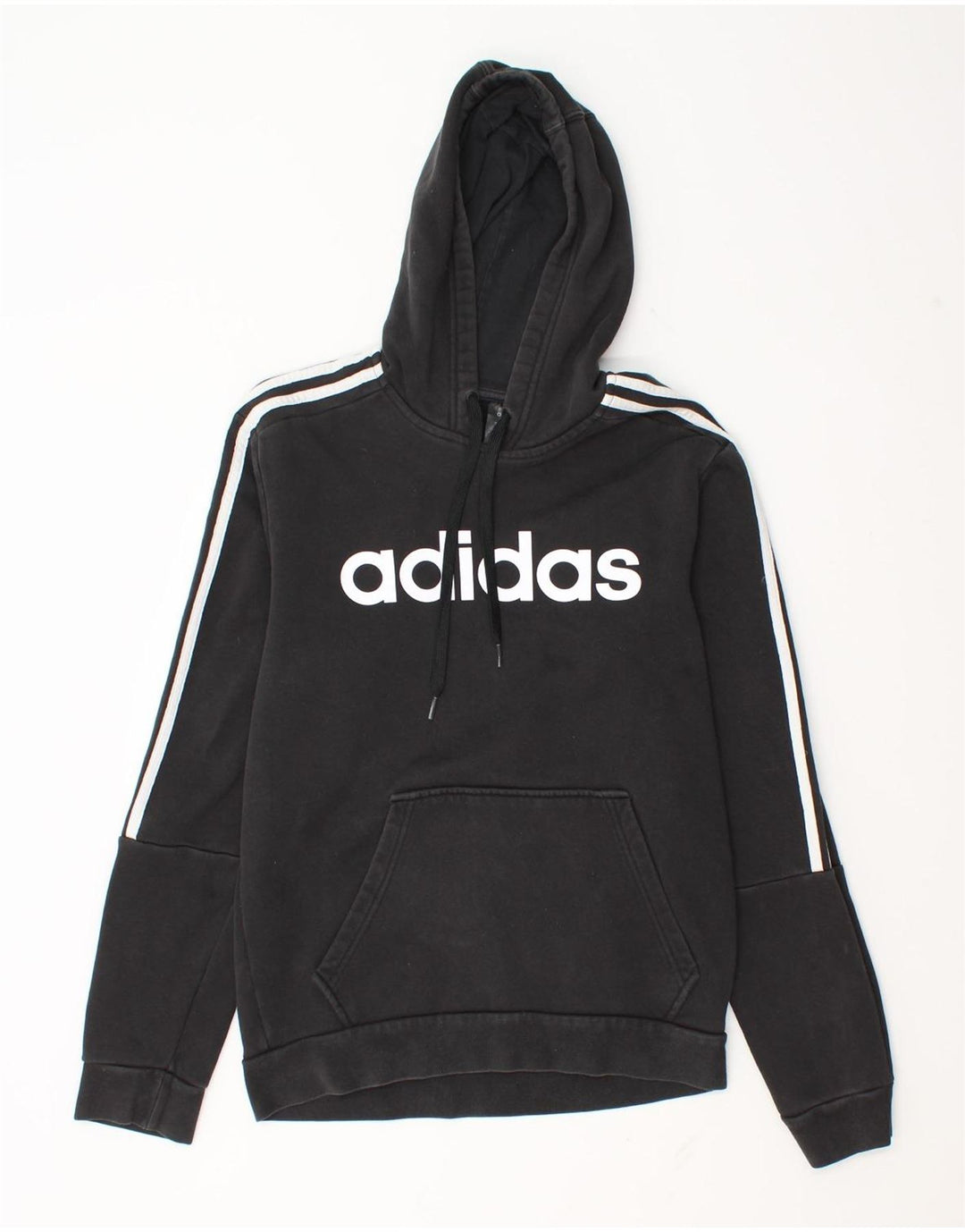 Męska bluza z kapturem Adidas Graphic, średnia czarna, bawełniana