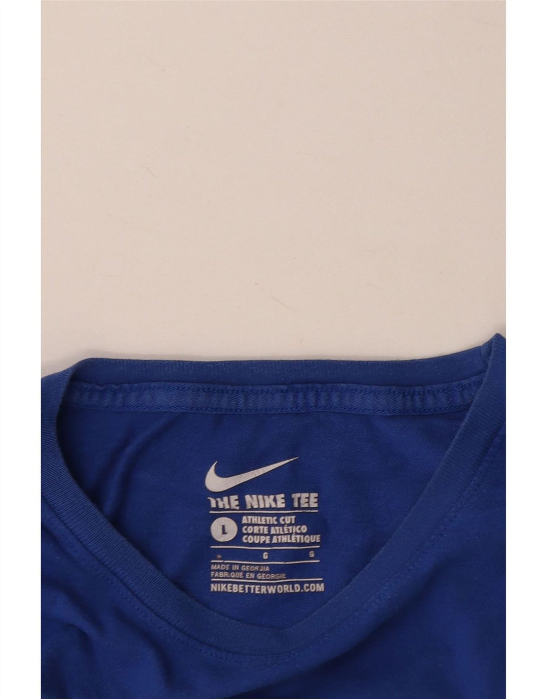 Męski T-shirt NIKE o sportowym kroju z grafiką, duży, niebieski