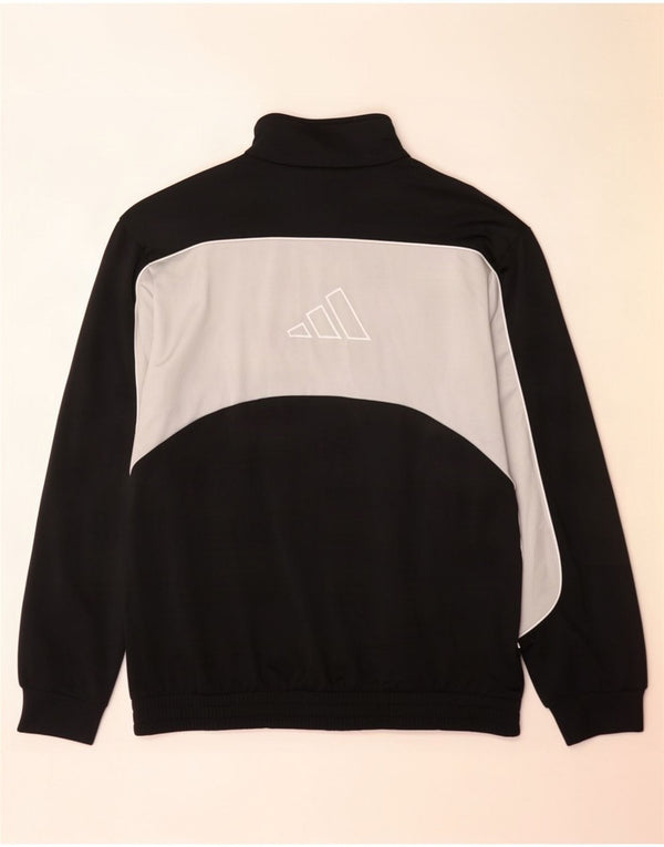 Męska kurtka dresowa Adidas Graphic UK 44/46, duża czarna, z blokami kolorów