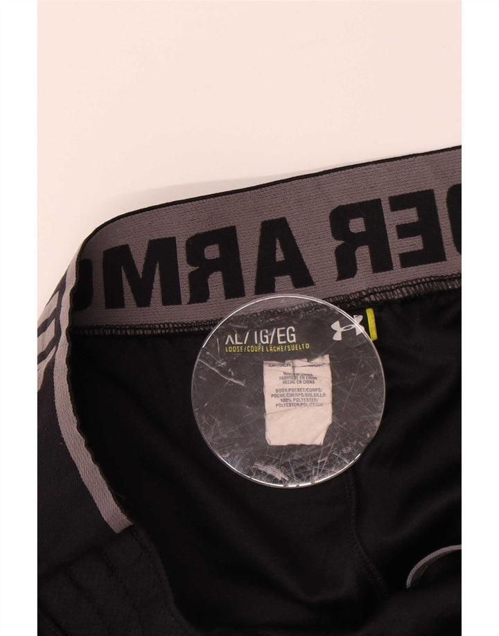 Męskie spodnie dresowe Under Armour Graphic XL, czarne, poliestrowe
