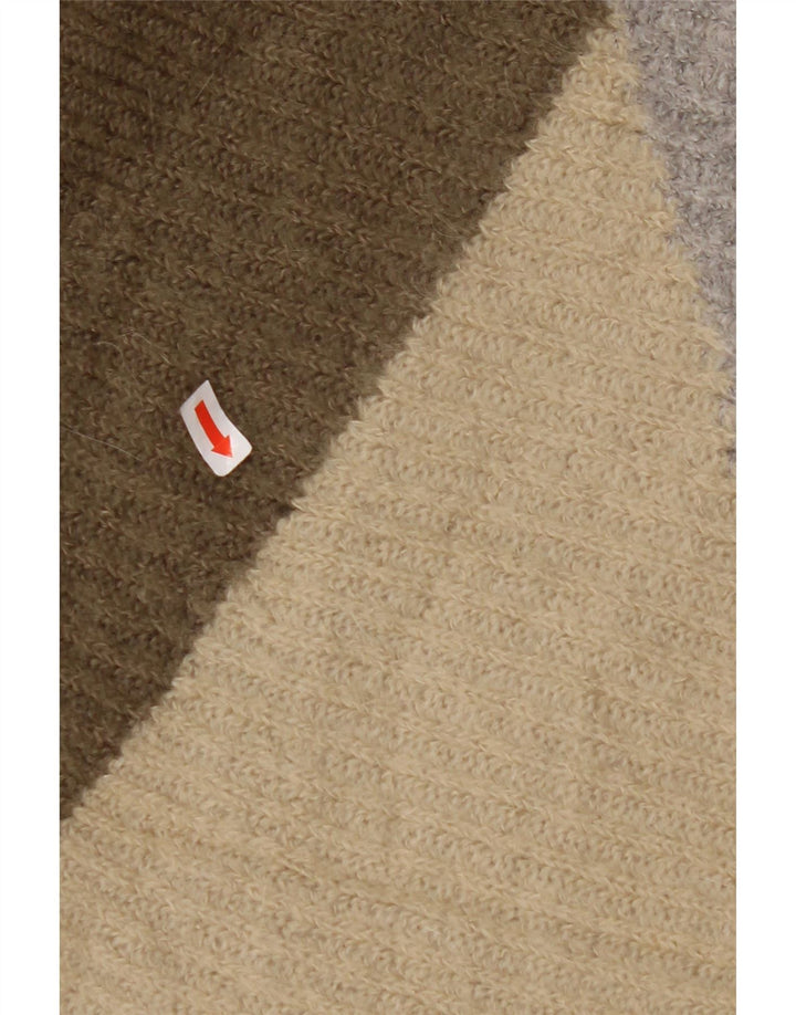 Damski sweter BENETTON z dekoltem w łódkę UK 14, średni, wielokolorowy