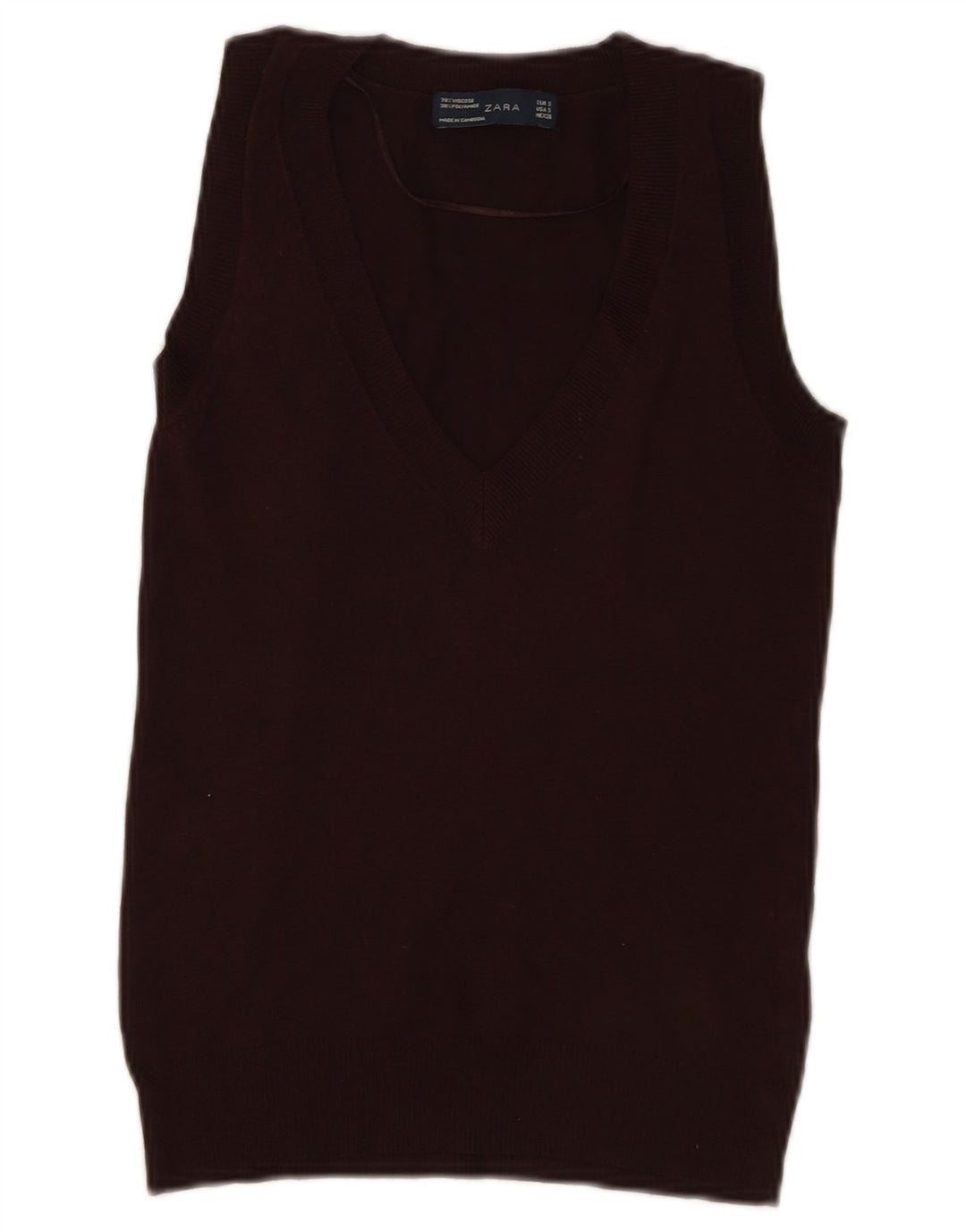 Damska kamizelka Zara Top UK 10 Small Brown wiskoza