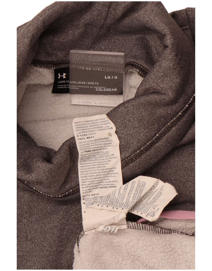 Damska bluza z grafiką UNDER ARMOUR Cold Gear UK 16, duża, szara