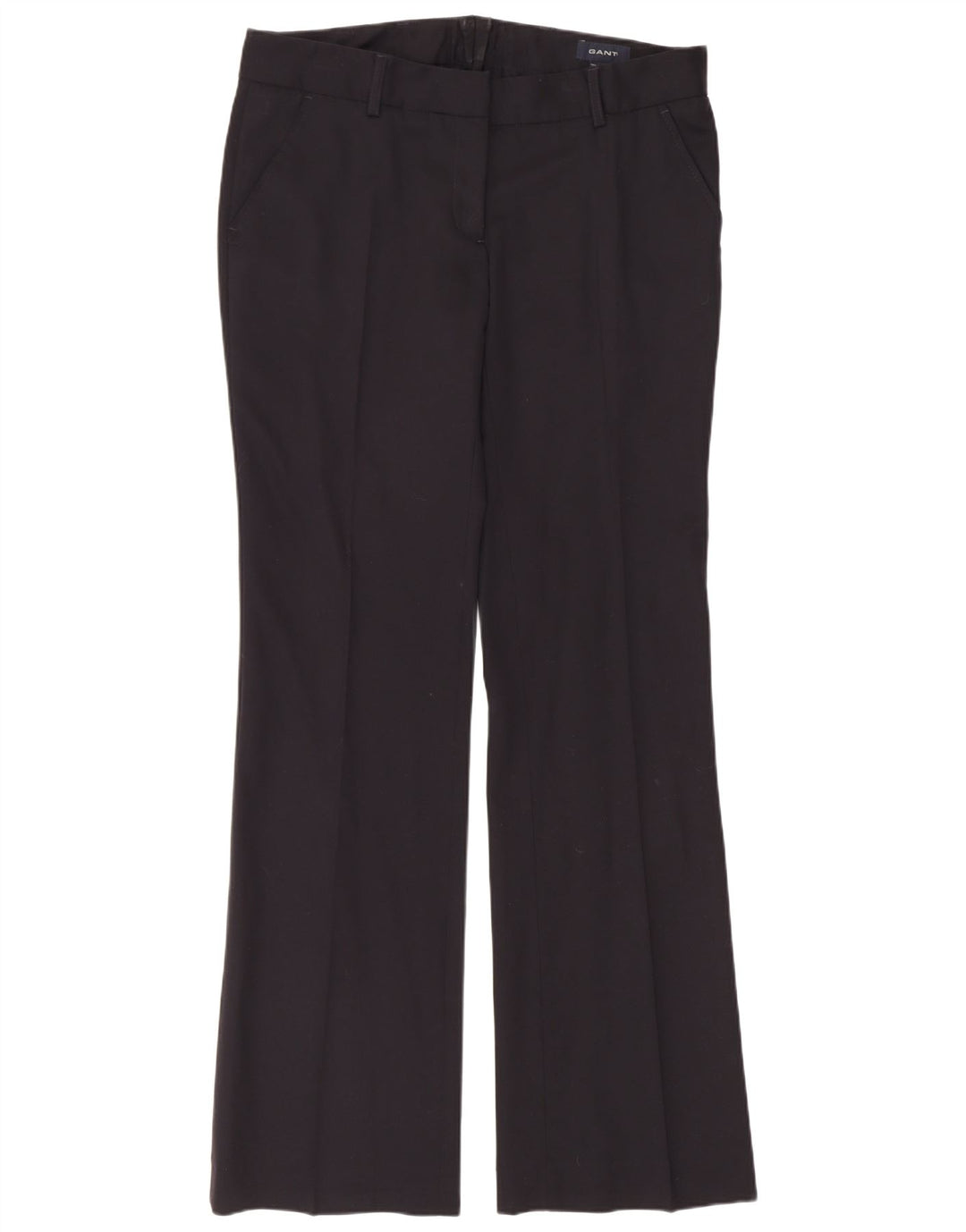 Damskie spodnie garniturowe Gant Bootcut UK 12 Medium W34 L33 Czarna wełna