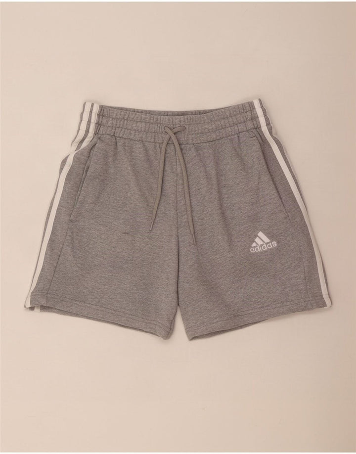 Adidas Męskie Spodenki Sportowe Małe Szare Nakrapiane Bawełny