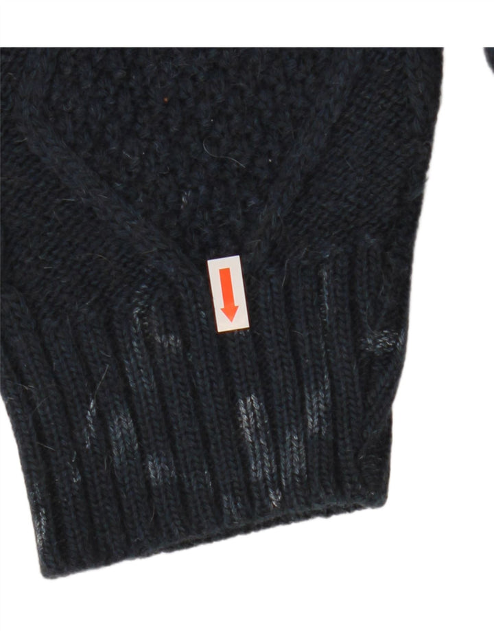 Męski sweter z okrągłym dekoltem Invicta, średni granatowy Fair Isle