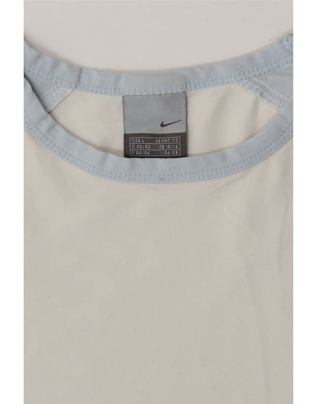 Damska koszulka Nike z długim rękawem, UK 14/16, duża, biała, z blokami kolorów