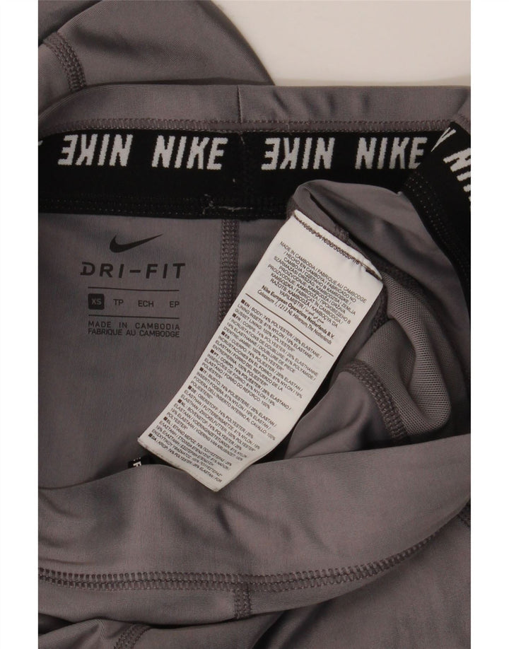 Damskie legginsy NIKE Dri Fit UK 6 XS, szary poliester