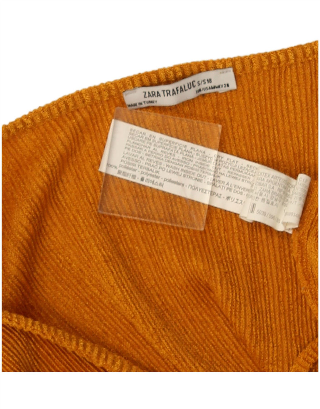 Damska bluzka Zara Trafaluc Crop Batwing Top UK 14 Średni pomarańczowy poliester