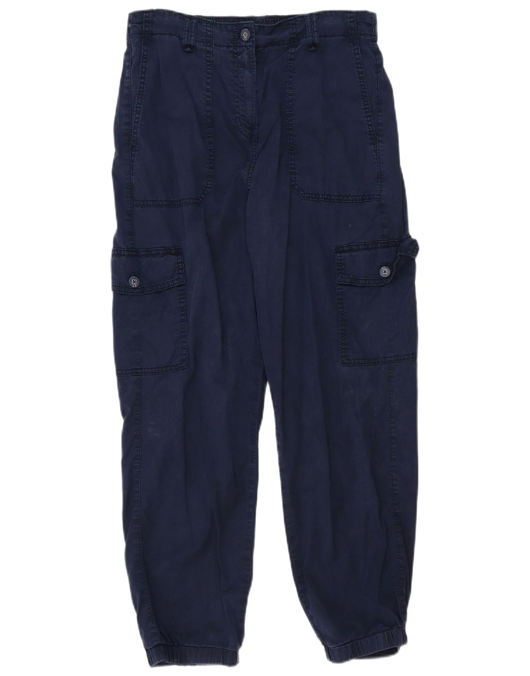 Damskie spodnie cargo Marks & Spencer UK 12 Medium W32 L27 Granatowe