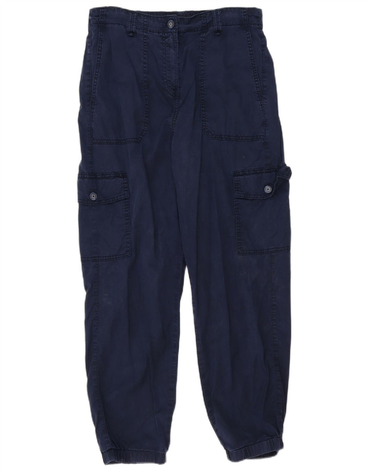Damskie spodnie cargo Marks & Spencer UK 12 Medium W32 L27 Granatowe