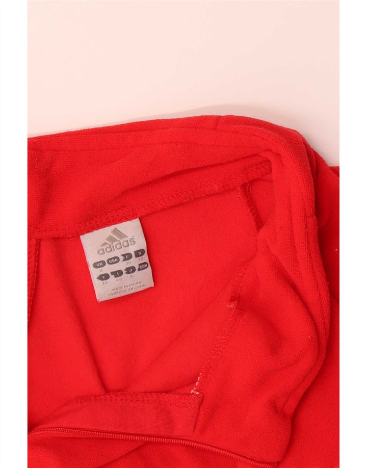 Damska bluza dresowa Adidas Graphic Pullover Top Jacket UK 8 Small Red