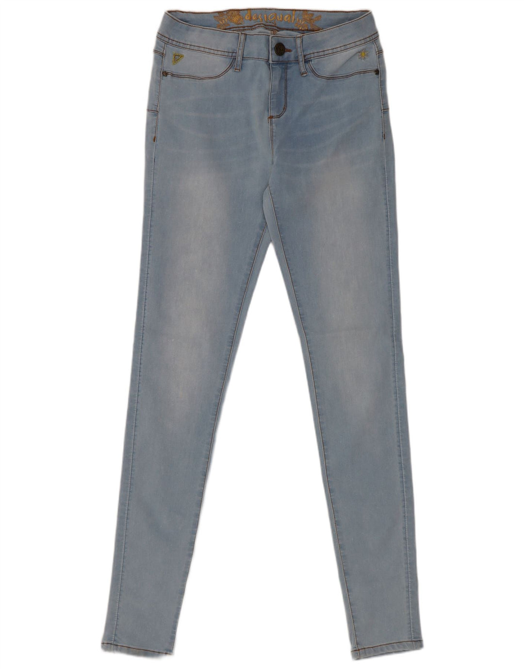 Damskie jeansy Skinny Desigual W27 L31 niebieskie