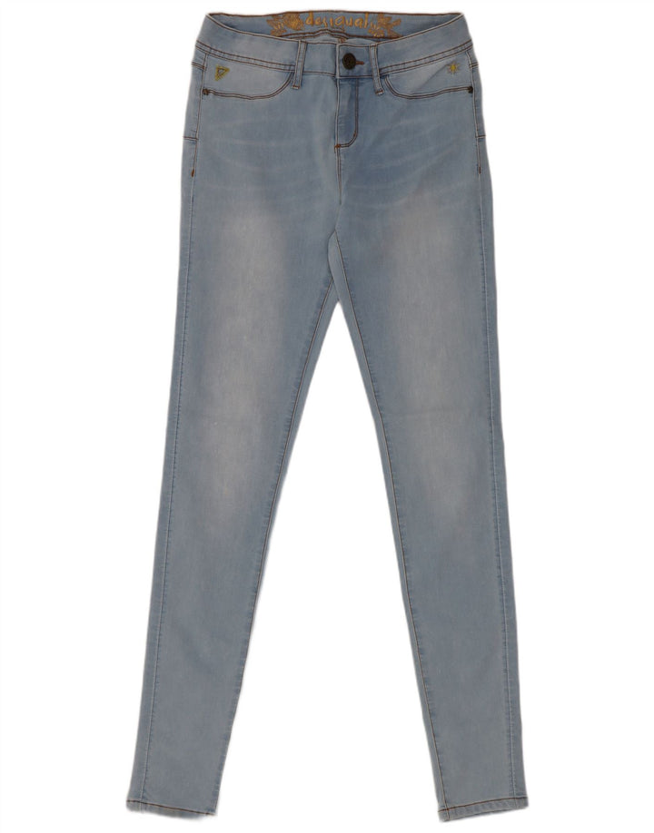Damskie jeansy Skinny Desigual W27 L31 niebieskie