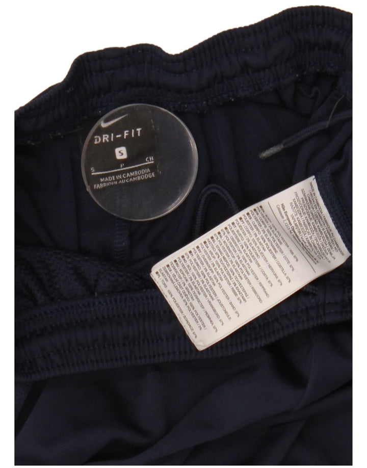 Męskie spodnie dresowe Nike Dri Fit UK 10, małe, granatowe, poliestrowe