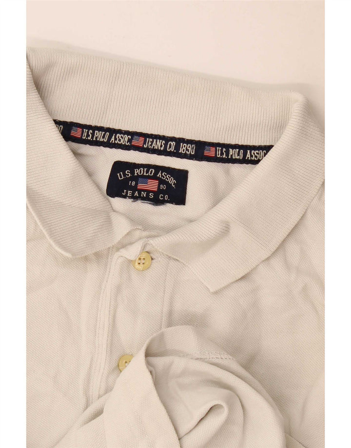 US Polo Assn. Koszula męska duża biała