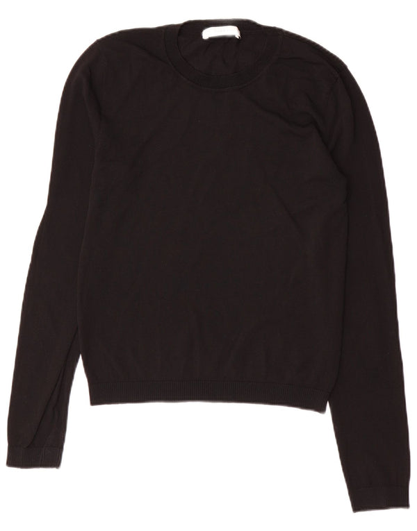 Sweter damski Zara z okrągłym dekoltem UK 10, mały, czarny