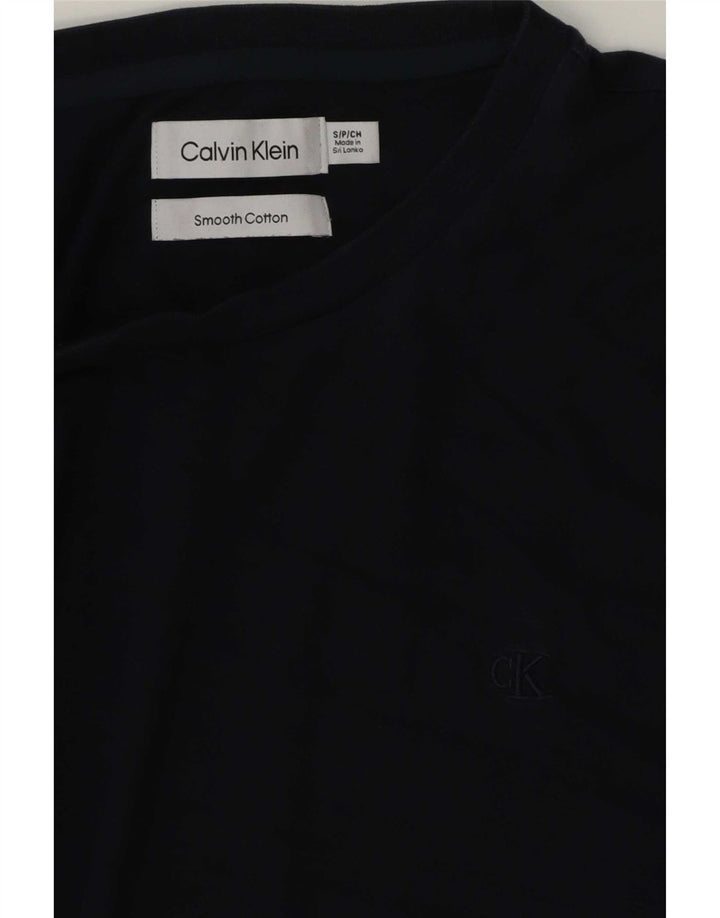 T-shirt męski Calvin Klein, mały, granatowy, bawełniany