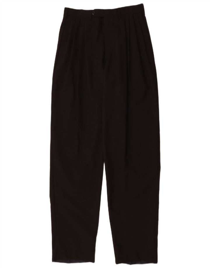 Męskie spodnie garniturowe GIAN MARCO VENTURI W30 L35 czarne